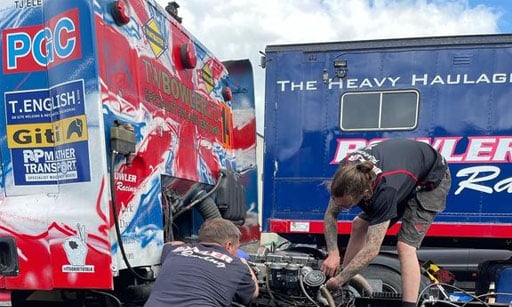 Truckspares Sponsor TW Bowler at the British Truck Racing Championship
