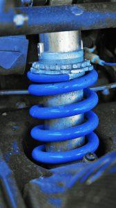 spring valve on shock absorber damper piston