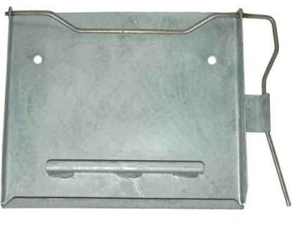 galvanised steel trailer number plate holder
