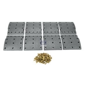 DRUM BRAKE LINING KIT, AXLE KIT