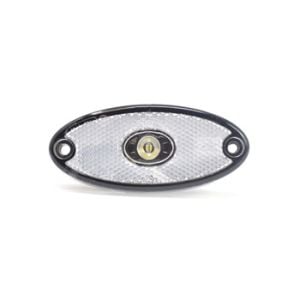 Aspoek 24V Flatpoint 2 LED Clear Front Marker Lamp