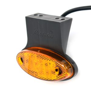 RUBBOLITE AMBER LED MARKER LAMP 12-24V INC BRACKET 881/73/15