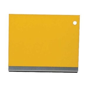 Reflective Yellow Steel Number Plate Blank