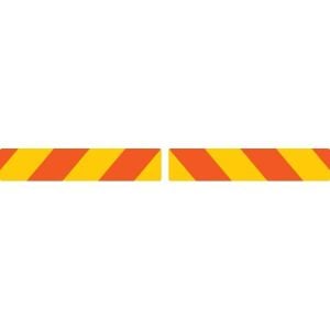 REAR MARKER BOARD - TYPE 2 AND 3 (SUPPLIED IN PAIRS) SELF ADHESIVE