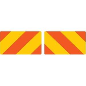 REAR MARKER BOARD - TYPE 6 (SUPPLIED IN PAIRS) ALUMINIUM