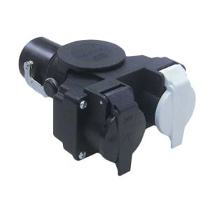 ABS ADAPTER - 1 X 15 PIN PLUG AND 2 X 7 PIN SOCKET (N AND S)