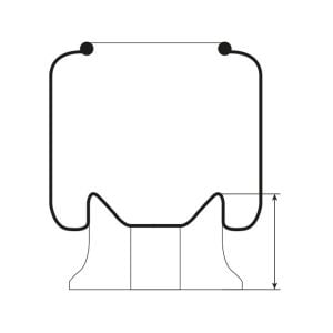 AIR SPRING COMPLETE ASSEMBLY TO SUIT MERCEDES FOR FITTING KIT ORDER - ASK058