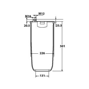 AIR SPRING - SERVICE ASSEMBLY TO SUIT MAN FOR FITTING KIT ORDER - ASK233