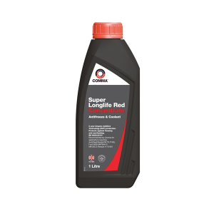 Comma Super Longlife Antifreeze & Coolant - Concentrated bottle. Premium MEG-based engine coolant suitable for petrol and diesel engines, offering 5 years of protection against freezing and overheating.