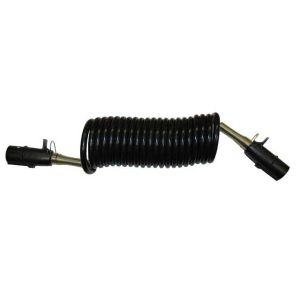 BLACK 4.5M N-ELECTRICAL COIL WITH PLASTIC PLUGS AND SPRING SUPPORTS