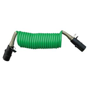 4.5M S ELECTRICAL COIL C/W PLASTIC PLUGS AND SPRING SUPPORTS (GREEN)