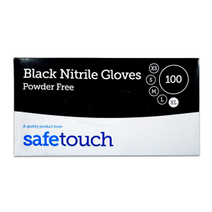 BLACK NITRILE GLOVES