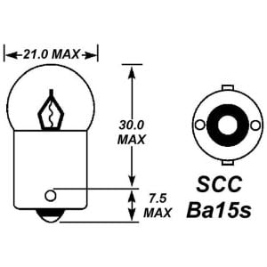 SCC 248 24V 5W HEAVY DUTY BULB