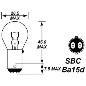 SBC 291 24V 21W BULB