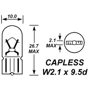 CAPLESS 505 24V 3W BULB