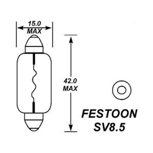 FESTOON 270 12V 18W BULB