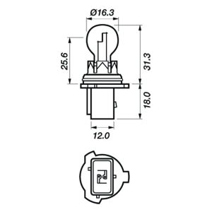 HIPER VISION BULB 12V 13W PG18.5D-1