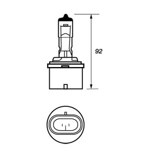 BULB 880 12V 27W PG13 H27W/1 HALOGEN