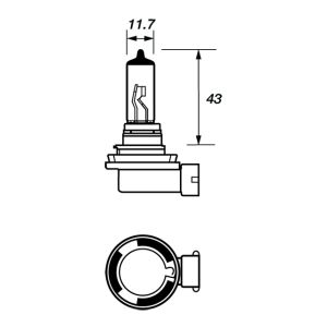 BULB H11 12V 55W PGJ19-2 HALOGEN