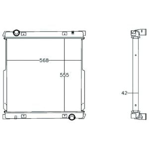 HELLA RADIATOR ASSEMBLY - IVECO