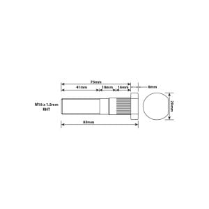 WHEEL STUD M18X1.5