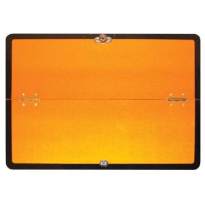 HAZARD PLATE - HORIZONTAL HINGE (ALUMINIUM)