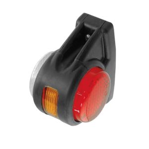 MARKER LAMP END OUTLINE RED CLEAR LED 12/24V