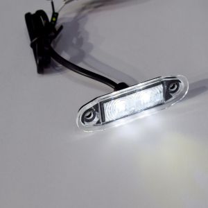 CLEAR LED MARKER C/W 3M FLY LEAD