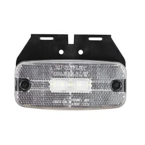Clear LED Marker Lamp 10-30 Volt C/W Bracket