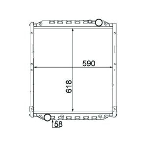 HELLA RADIATOR ASSEMBLY - MAN