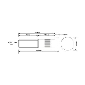 WHEEL STUD M22X1.5