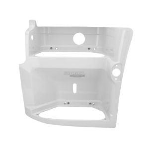 STEP WELL CASE, LEFT, WHITE PAINTED