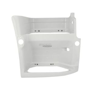 STEP WELL CASE, RIGHT, WHITE PAINTED