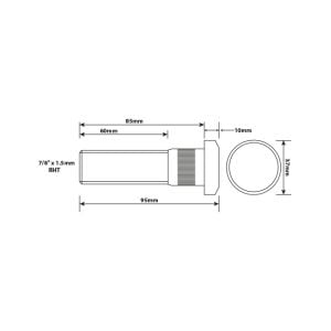 WHEEL STUD 7/8X11BSF