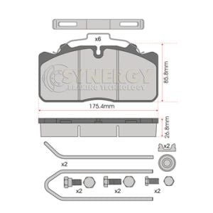 JURATEK BRAKE PAD SET SYN2279K