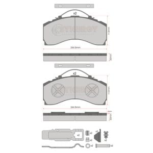 JURATEK LTD BRAKE PAD SET SYN3104K