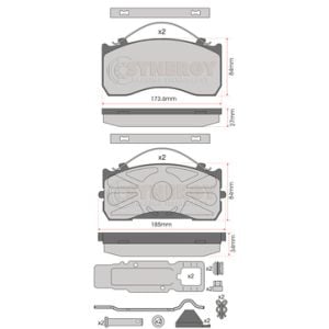 JURATEK LTD BRAKE PAD SET SYN3277K