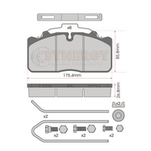 JURATEK BRAKE PAD SET SYN3279K