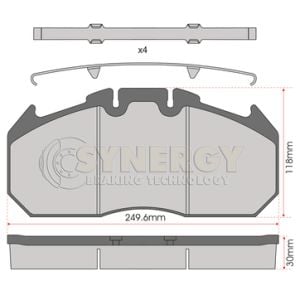 JURATEK BRAKE PAD SET SYN3404