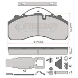 JURATEK BRAKE PAD SET SYN3988K