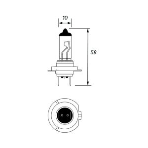 24V HEADLAMP BULB 70W H7 XENON - SINGLE PACK