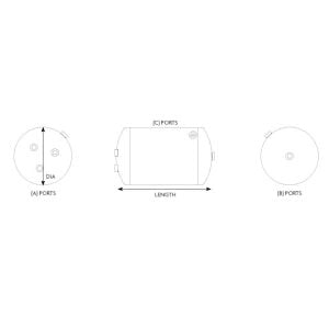 25LTR STEEL AIR TANK - TO SUIT VOLVO