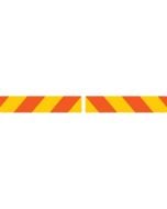 REAR MARKER BOARD - TYPE 2 AND 3 (SUPPLIED IN PAIRS) ALUMINIUM